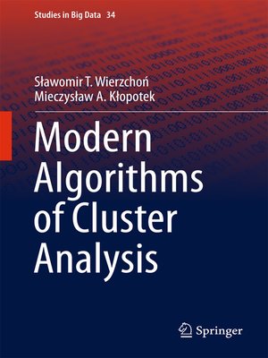 cover image of Modern Algorithms of Cluster Analysis